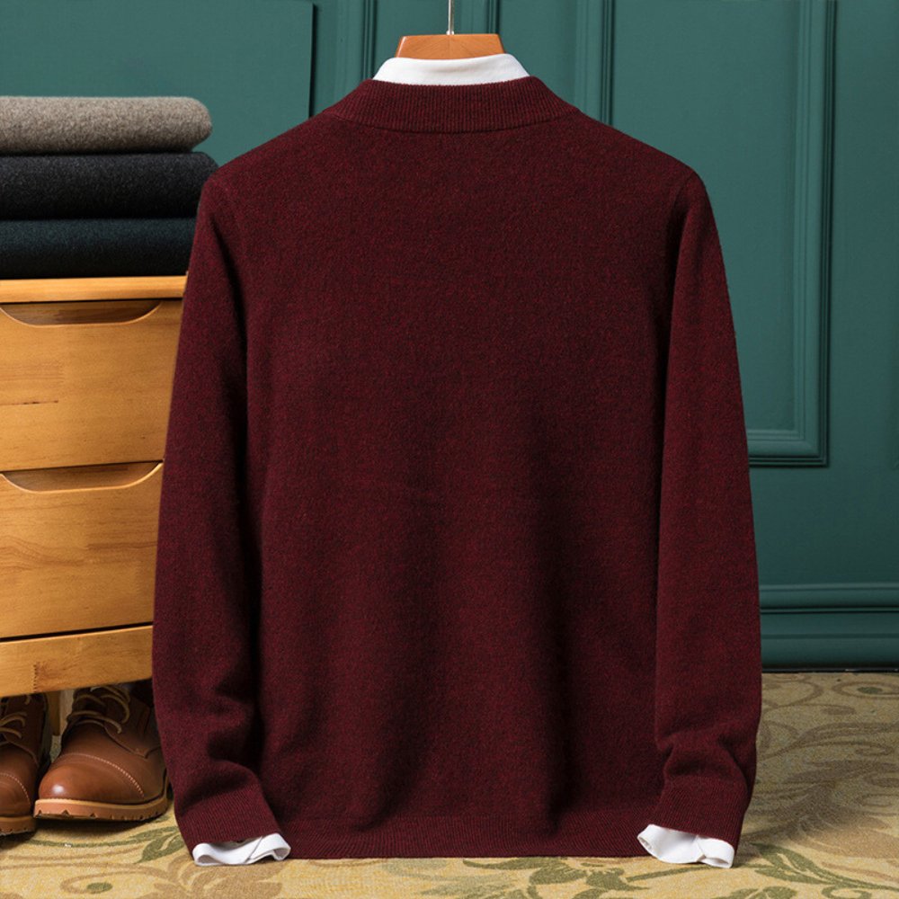 "Hayes Quarter" Wool Sweater - Hayes Carter